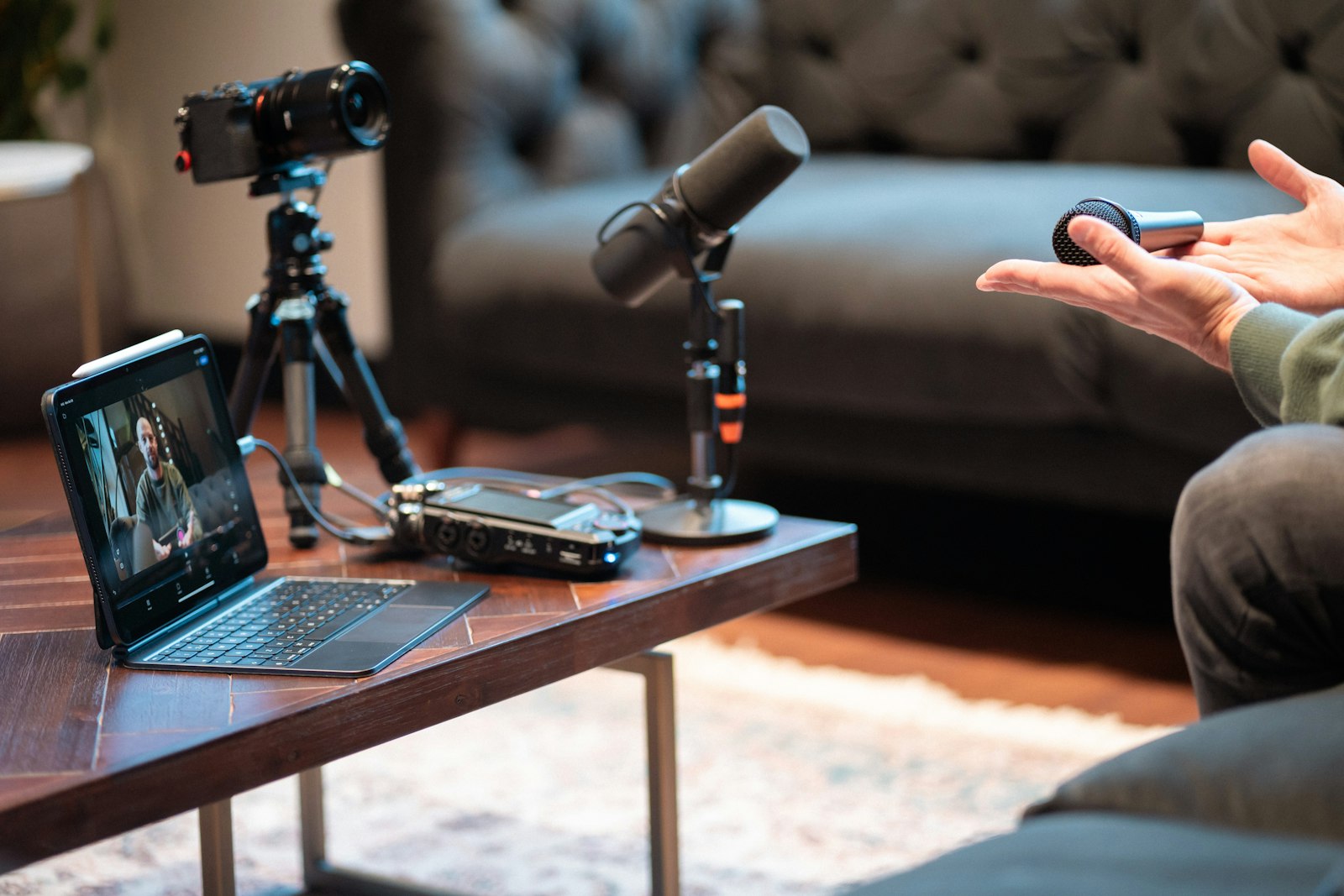 Ujana Talk recording setup